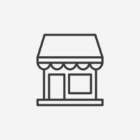 shop, market, marketplace icon vector isolated. kiosk, store symbol sign
