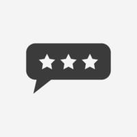 feedback, rate, stars icon vector isolated. review, comment, chat, rank, rating symbol sign