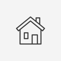 home, building, house, estate icon vector symbol sign