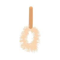 Kitchen eco friendly brush doodle. Hand drawn eco brush. vector