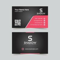 Red and ash professional business card vector