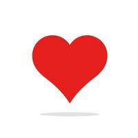 Red Heart, Symbol of Love and Valentines Day. vector