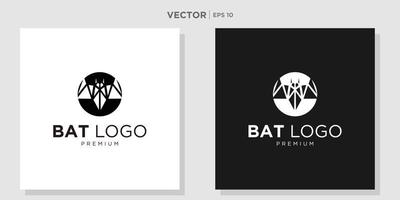 bat love vector icon logo template illustration