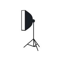 Lamp as Equipment for streamers and blogger on white background. vector