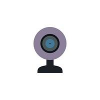 Mini camera as Equipment for streamers and blogger on white background vector