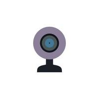 Mini camera as Equipment for streamers and blogger on white background vector