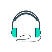 Headset as Equipment for streamers and blogger on white background. vector