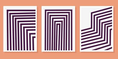 Abstract boho shape set vector