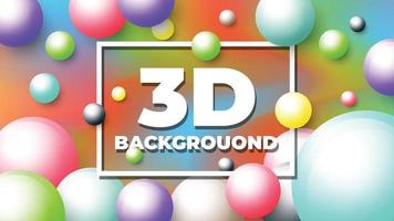 Abstract 3d modern round circle background vector