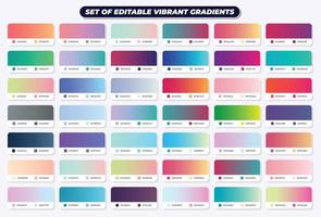 Set of colorful modern gradient backgrounds for graphic design, covers, calendar, web design, wallpaper vector