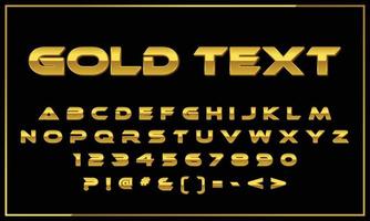 Gold Letters Alphabet Text Effect, Complete Set Of Alphabet Letters 3342448  Vector Art at Vecteezy