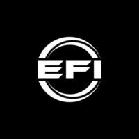 diseño del logotipo de la letra efi en la ilustración. logotipo vectorial, diseños de caligrafía para logotipo, afiche, invitación, etc. vector