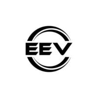 EEV letter logo design in illustration. Vector logo, calligraphy designs for logo, Poster, Invitation, etc.