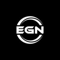 diseño del logotipo de la letra egn en la ilustración. logotipo vectorial, diseños de caligrafía para logotipo, afiche, invitación, etc. vector