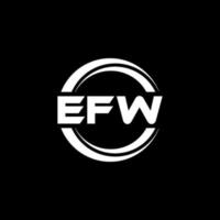 diseño del logotipo de la letra efw en la ilustración. logotipo vectorial, diseños de caligrafía para logotipo, afiche, invitación, etc. vector