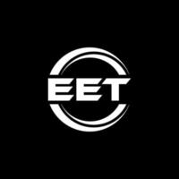 EET letter logo design in illustration. Vector logo, calligraphy designs for logo, Poster, Invitation, etc.