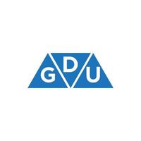 diseño de logotipo de contabilidad de reparación de crédito dgu sobre fondo blanco. dgu creative iniciales gráfico de crecimiento letra logo concepto. diseño del logotipo de finanzas empresariales dgu. vector