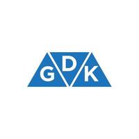 diseño de logotipo de contabilidad de reparación de crédito dgk sobre fondo blanco. dgk creative iniciales gráfico de crecimiento letra logo concepto. diseño del logotipo de finanzas empresariales dgk. vector