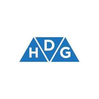 diseño de logotipo de contabilidad de reparación de crédito dhg sobre fondo blanco. Concepto de logotipo de letra de gráfico de crecimiento de iniciales creativas dhg. diseño del logotipo de finanzas empresariales dhg. vector