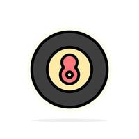 Ball Baseball Game Sport Abstract Circle Background Flat color Icon