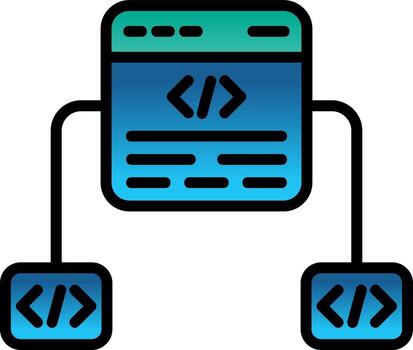 diseño de icono de vector de marco de código