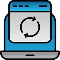 Website Update Vector Icon Design