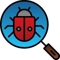 Search Bug Vector Icon Design