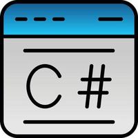 C Sharp Vector Icon Design