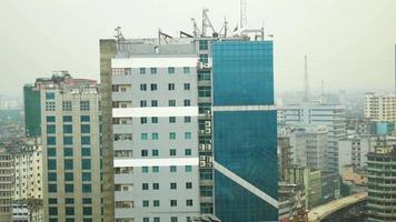 view of dhaka city residential and financial buildings at sunny day video