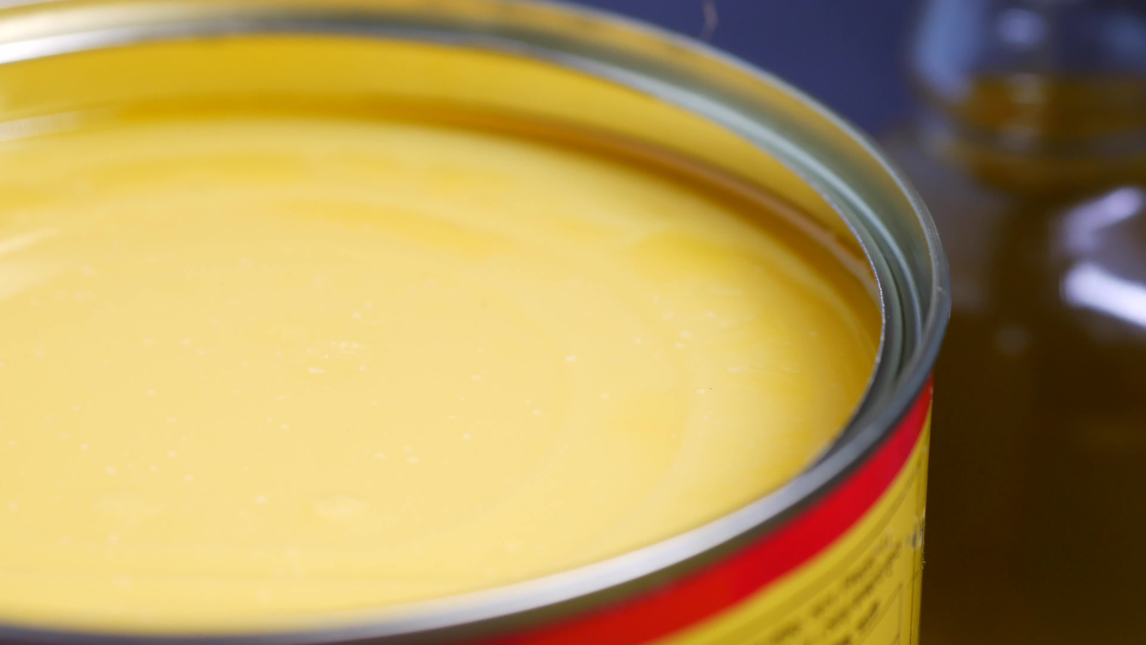 Homemade Ghee In Container On A Table 15808126 Stock Video at Vecteezy