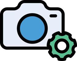 camera setting vector illustration on a background.Premium quality symbols.vector icons for concept and graphic design.