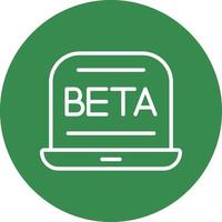 diseño de icono de vector beta