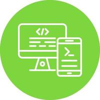 Code Terminal Vector Icon Design