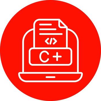 diseño de icono de vector de lenguaje de codificación