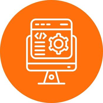 diseño de icono de vector de desarrollador de software
