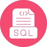 Sql File Vector Icon Design