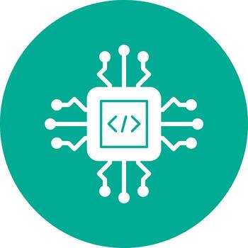 Code Processor Vector Icon Design