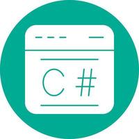 C Sharp Vector Icon Design