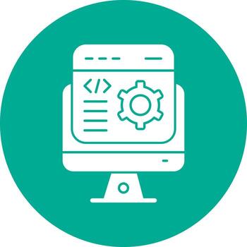 diseño de icono de vector de desarrollador de software