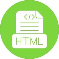 Html File Vector Icon Design