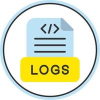 Logs Vector Icon Design