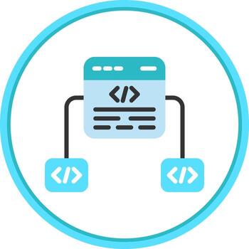Code Framework Vector Icon Design