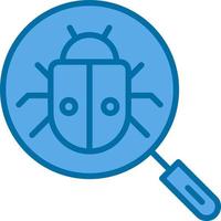 Search Bug Vector Icon Design
