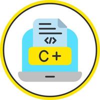 diseño de icono de vector de lenguaje de codificación