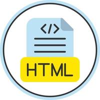 Html File Vector Icon Design