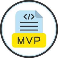 diseño de icono de vector mvp