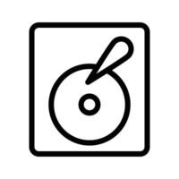 Ilustración de vector de disco duro en un fondo. Símbolos de calidad premium. Iconos vectoriales para concepto y diseño gráfico.