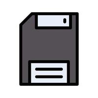 ilustración vectorial de disquete en un fondo. símbolos de calidad premium. iconos vectoriales para concepto y diseño gráfico. vector