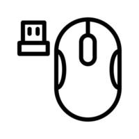 Ilustración de vector inalámbrico de ratón en un fondo. Símbolos de calidad premium. Iconos vectoriales para concepto y diseño gráfico.