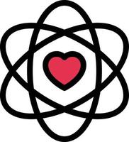 ilustración vectorial de la ciencia del amor en un fondo. símbolos de calidad premium. iconos vectoriales para el concepto y el diseño gráfico. vector